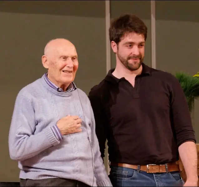 Bert Hellinger e Matthias lado a lado